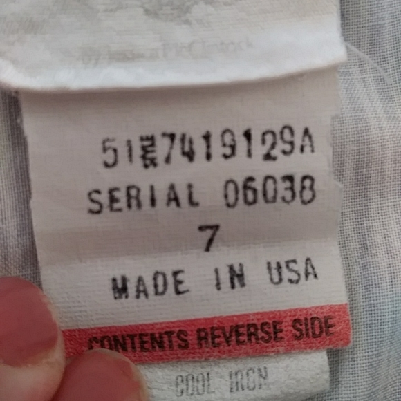 Vintage Gunne Sax Lace Crochet Striped Prairie Dress 7 Blue White - Picture 4 of 16